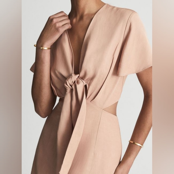 NWT REISS | Iona Cutout Midi Dress - Picture 3 of 7